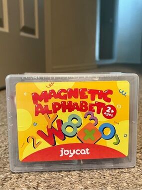Joycat Magnetic Alphabets - Colorful Learning Letters (Yellow)